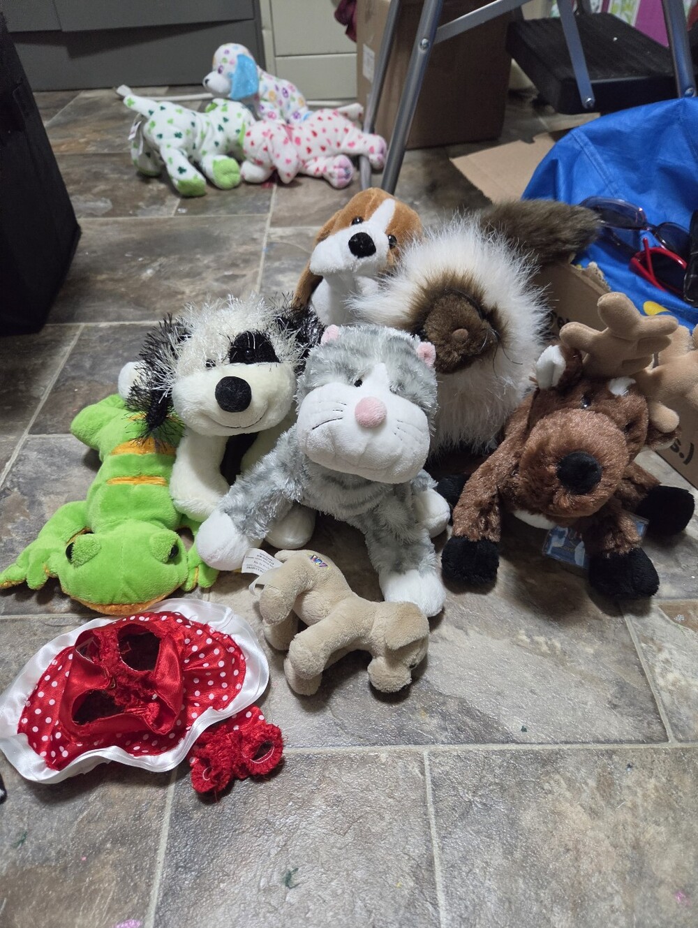 Ganz Webkinz Plush Toy Bundle - 7 Multicolor Stuffed Animals